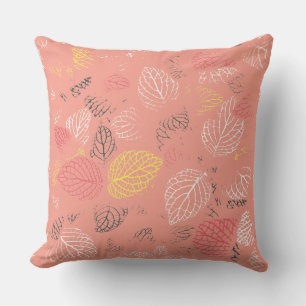 Autumn Leaves Pattern 5 Throw Pillow