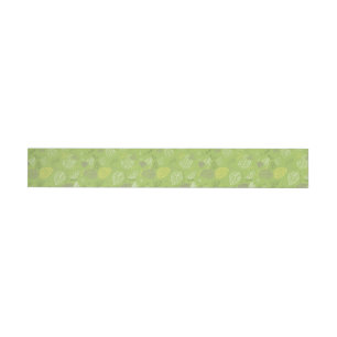 Autumn Leaves Pattern 6 Wraparound Address Label