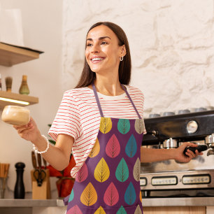 Autumn Leaves Pattern Apron