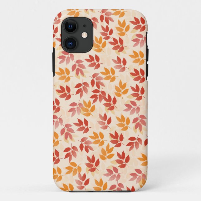 Autumn Leaves Pattern Case-Mate iPhone Case (Back)