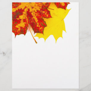 Autumn leaves pattern flyer