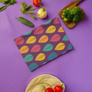 Autumn Leaves Pattern  Kitchen Towel