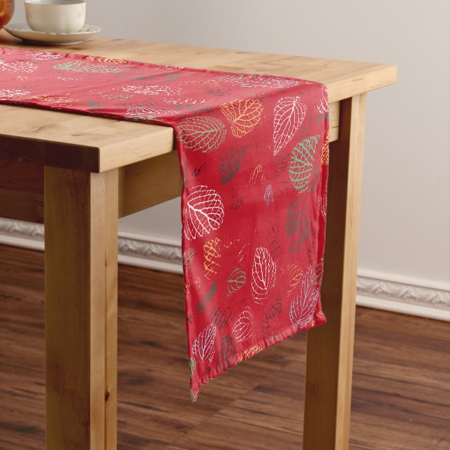 Autumn, Leaves Pattern Long Table Runner (In Situ)