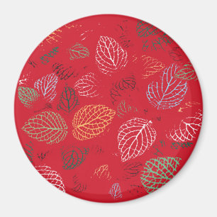 Autumn, Leaves Pattern Magnet