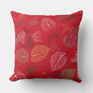 Autumn, Leaves Pattern Throw Pillow