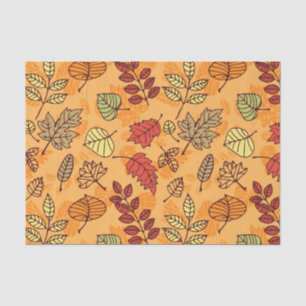 Autumn leaves pattern tissue paper