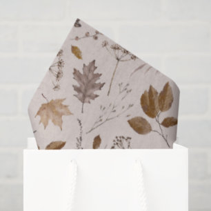 Autumn Leaves Pattern Tissue Paper
