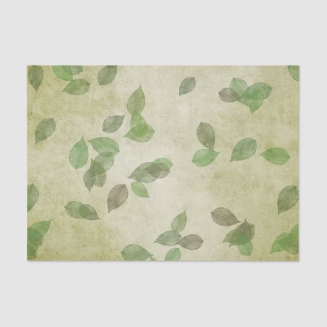 Autumn Leaves Pattern Tissue Paper (Front)