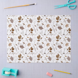 Autumn Leaves Pattern Tissue Paper