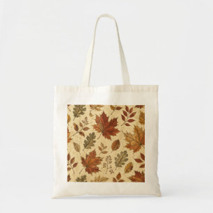 Autumn Leaves Pattern – Vintage Fall Botanical Tote Bag
