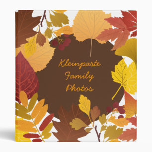 Autumn Leaves Personalized Photo Binder