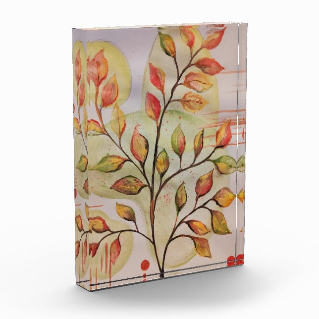 Autumn leaves photo block (Left)