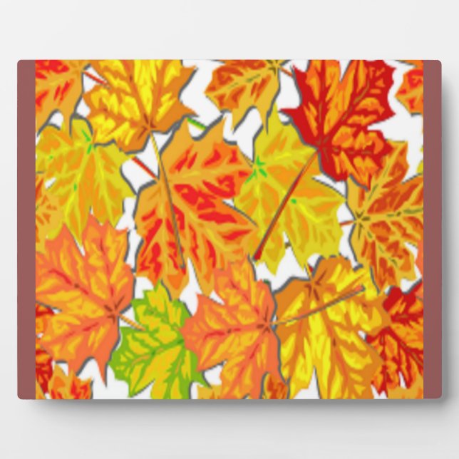 AUTUMN LEAVES PLAQUE (Front)