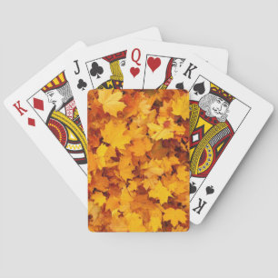 Autumn Leaves Playing Cards