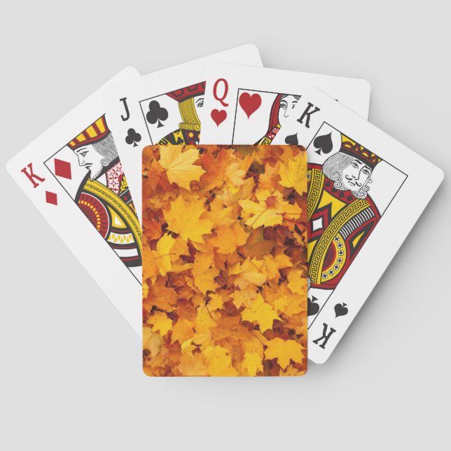 Autumn Leaves Playing Cards (Back)