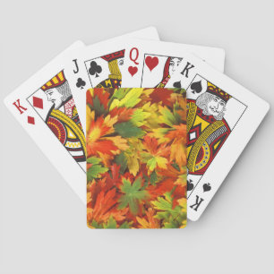 Autumn Leaves Playing Cards