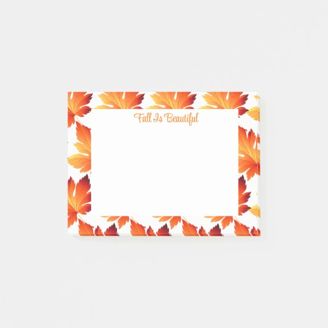 Autumn Leaves Post-it Notes (Front)