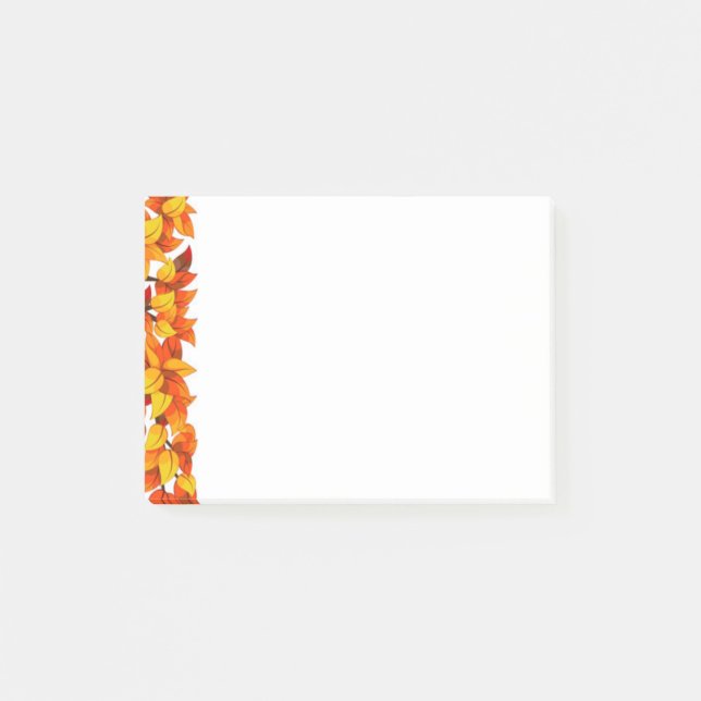 Autumn Leaves Post It Notes (Front)