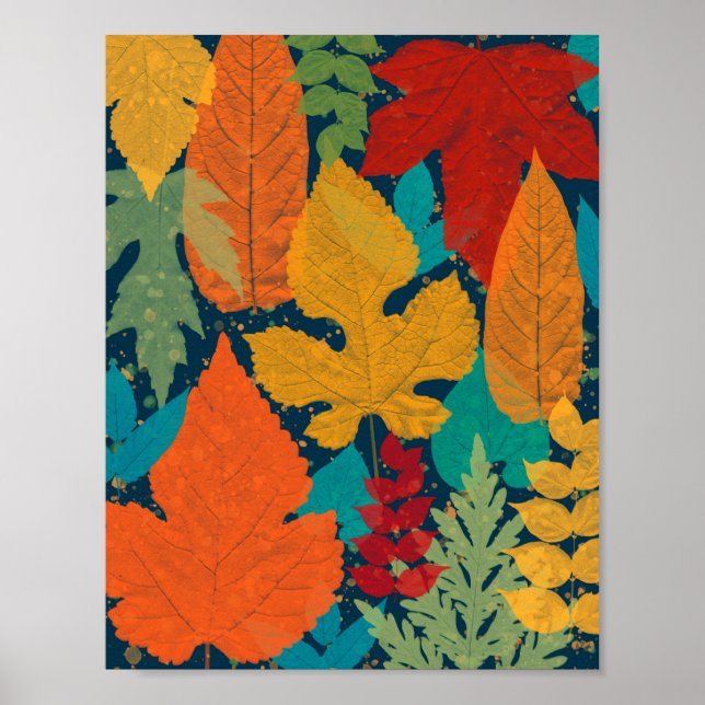 Autumn leaves poster (Front)