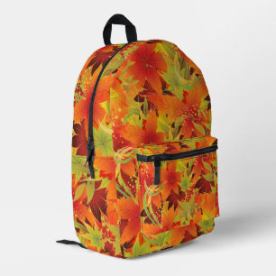 Autumn Leaves Printed Backpack