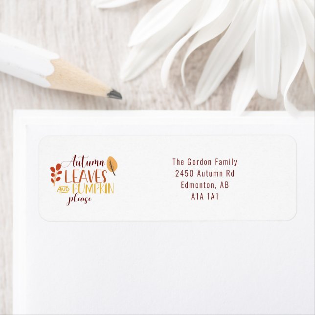 Autumn Leaves Pumpkin Please Happy Thanksgiving (Insitu)