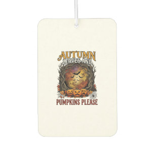 Autumn Leaves Pumpkins Please Halloween Spooky Tre Air Freshener