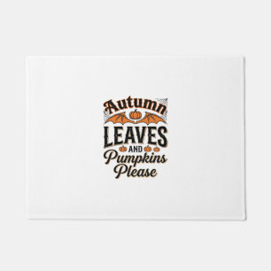 Autumn Leaves Pumpkins Please Vintage Fall_1 Doormat