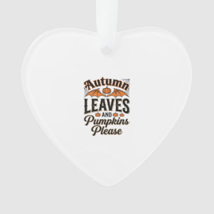 Autumn Leaves Pumpkins Please Vintage Fall_1 Ornament