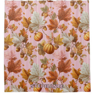 Autumn Leaves & Pumpkins Seamless Pattern