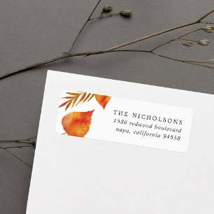 Autumn Leaves Return Address