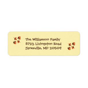 Autumn Leaves Return Address Labels
