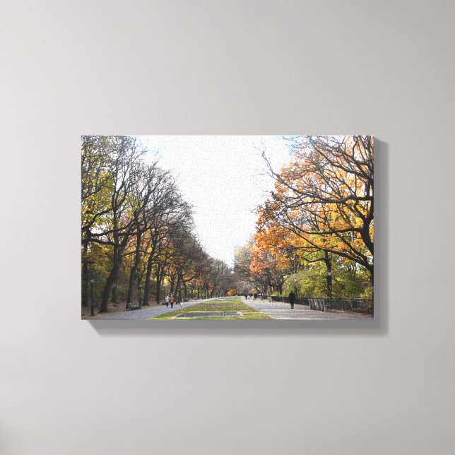Autumn Leaves Riverside Park New York City NYC Canvas Print (Front)