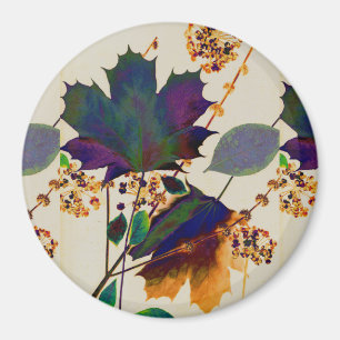 Autumn Leaves Royal Colours Magnet