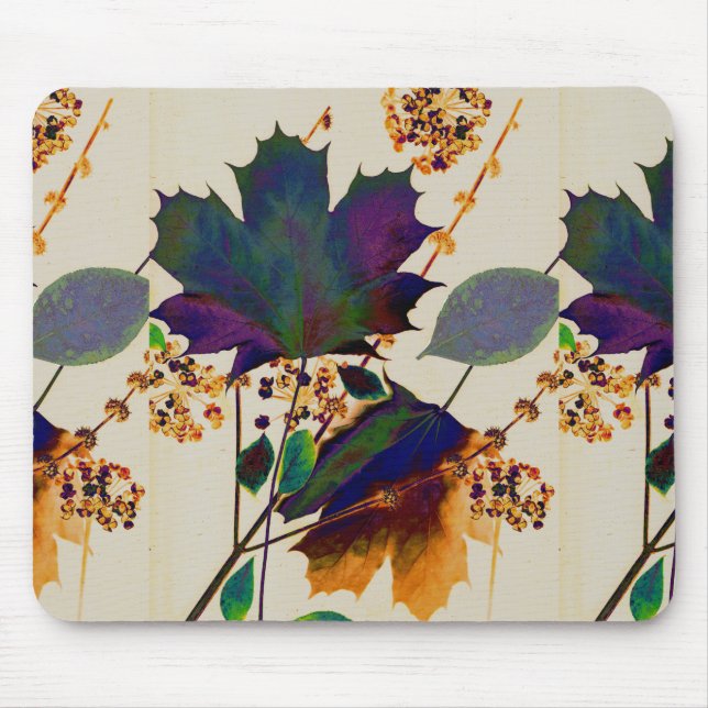 Autumn Leaves Royal Colours Mouse Pad (Front)