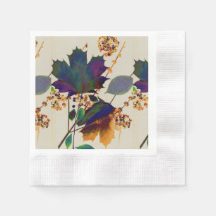 Autumn Leaves Royal Colours  Napkin