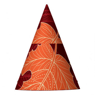 Autumn Leaves: Seamless Nature Pattern Party Hat