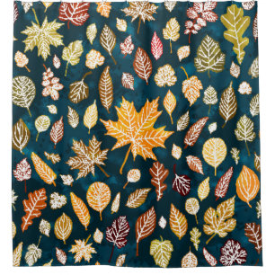 Autumn leaves seamless pattern background vintage
