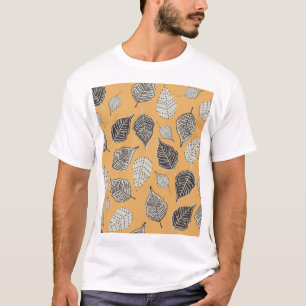 Autumn leaves, seamless vintage pattern. T-Shirt