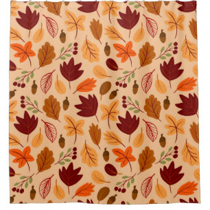 Autumn leaves, simple childish seamless pattern.
