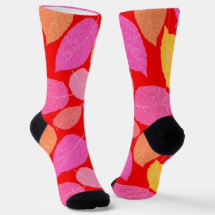 Autumn leaves . socks