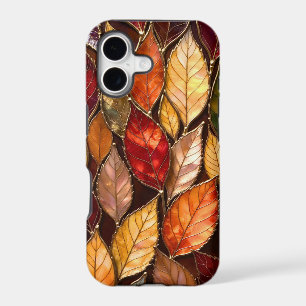 Autumn Leaves Stained Glass Style Phone Case