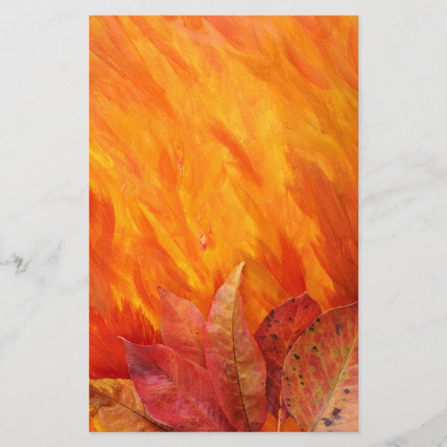 Autumn Leaves Stationery (Front)