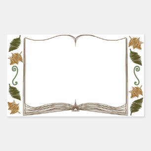 Autumn Leaves Sticker Bookplate