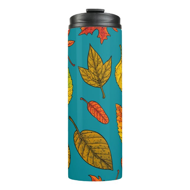 Autumn leaves thermal tumbler (Front)