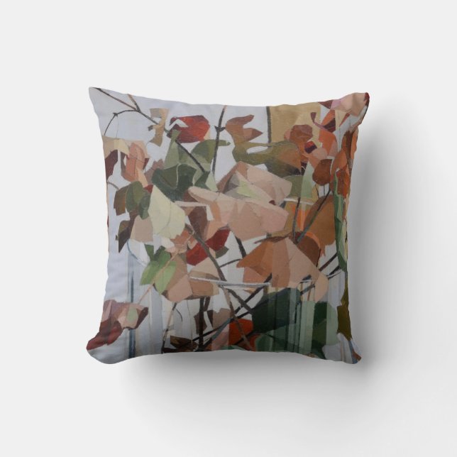 Autumn Leaves Throw Pillow (Front)