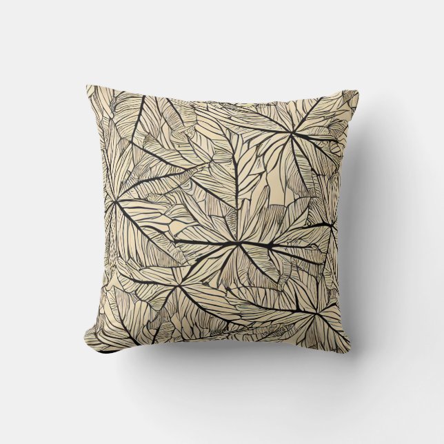 Autumn Leaves Throw Pillow (Front)
