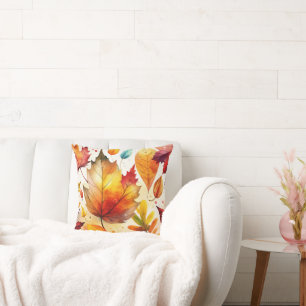 Autumn Leaves Throw Pillow