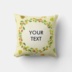 Autumn leaves throw pillow