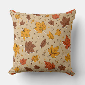 Autumn Leaves Throw Pillow