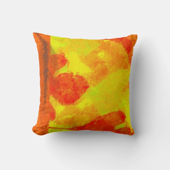 Autumn Leaves Throw Pillow (Front)